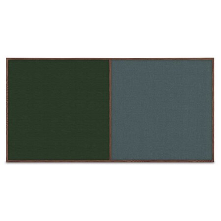 United Visual Products Enclosed Corkboard, 1 Door, 72"x48", 4" Fra UV3412-WHITE-CINNABA
